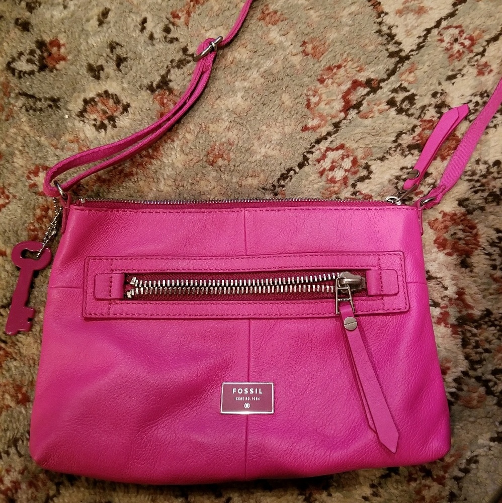 Fossil Dawson pink crossbody
